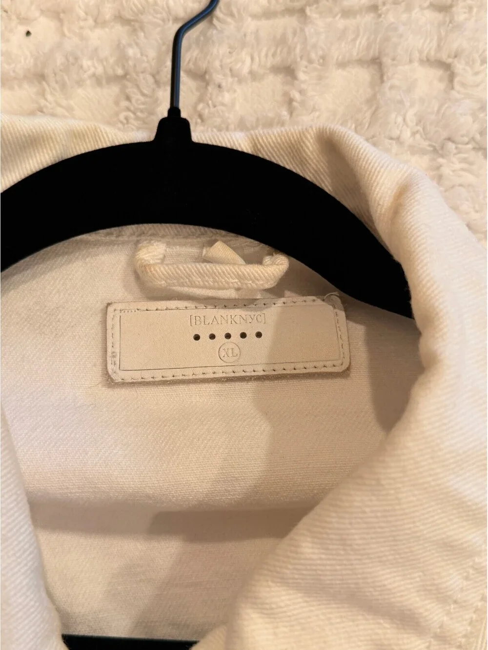 BlankNYC White Denim Jacket XL
